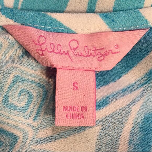 Lilly Pulitzer Sabrina Sea Ruffles Tiger Wave Shift dress Small - Picture 7 of 10